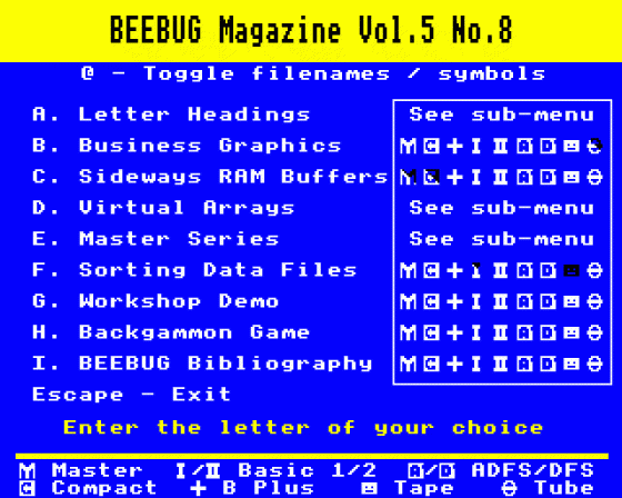 Beebug Volume 5 Number 8