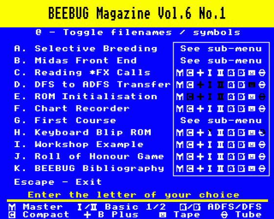 Beebug Volume 6 Number 1