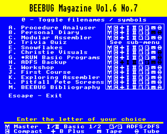 Beebug Volume 6 Number 7