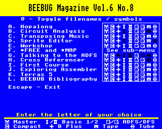 Beebug Volume 6 Number 8