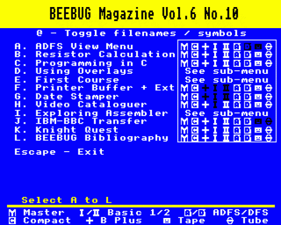 Beebug Volume 6 Number 10