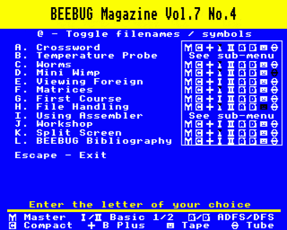 Beebug Volume 7 Number 4