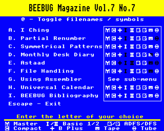 Beebug Volume 7 Number 7