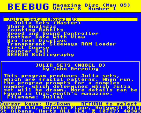 Beebug Volume 8 Number 1