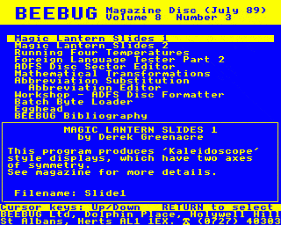 Beebug Volume 8 Number 3