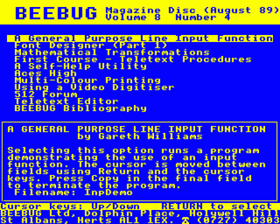 Beebug Volume 8 Number 4