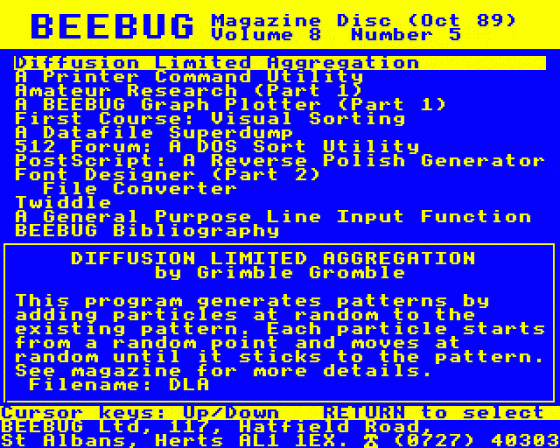 Beebug Volume 8 Number 5