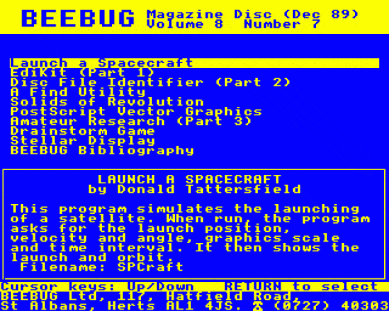 Beebug Volume 8 Number 7