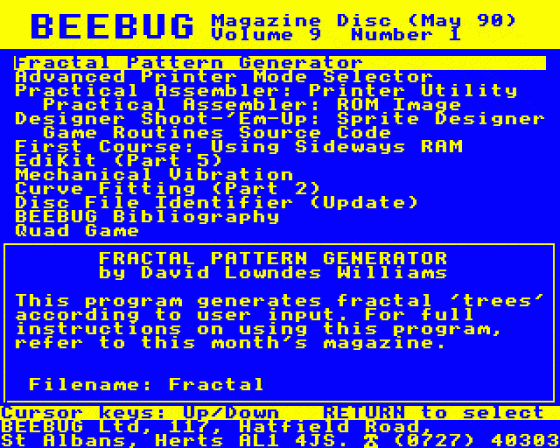 Beebug Volume 9 Number 1