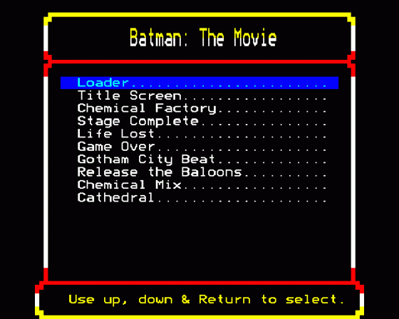 Batman The Movie Music Demos