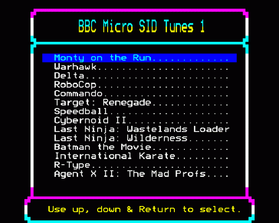 BBC Micro SID Tunes 1