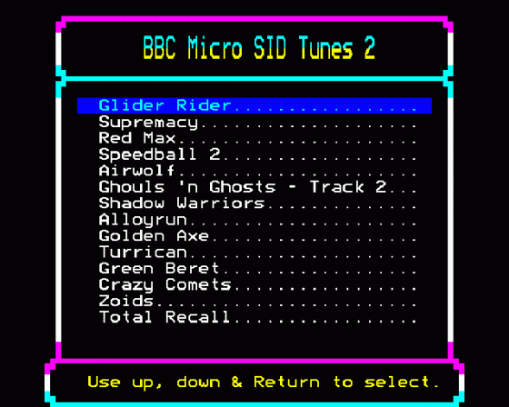 BBC Micro SID Tunes 2