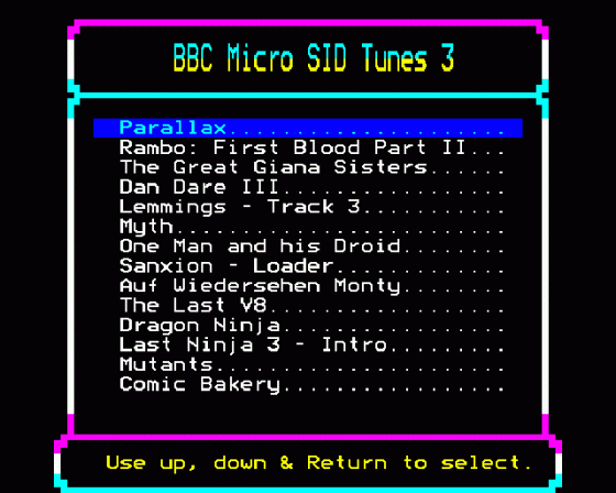 BBC Micro SID Tunes 3