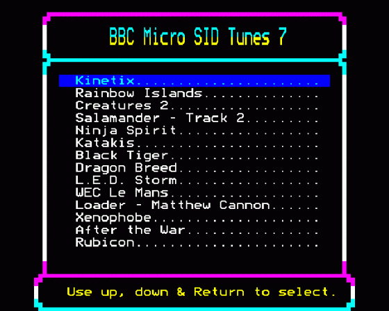 BBC Micro SID Tunes 7