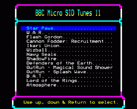 BBC Micro SID Tunes 11