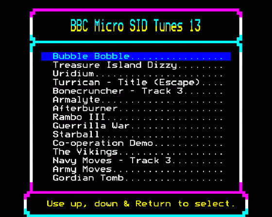 BBC Micro SID Tunes 13