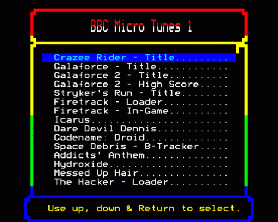 BBC Micro Tunes 1