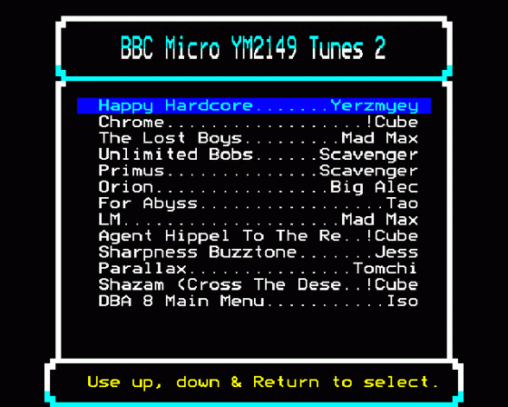 BBC Micro YM2149 Tunes 2