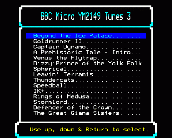 BBC Micro YM2149 Tunes 3