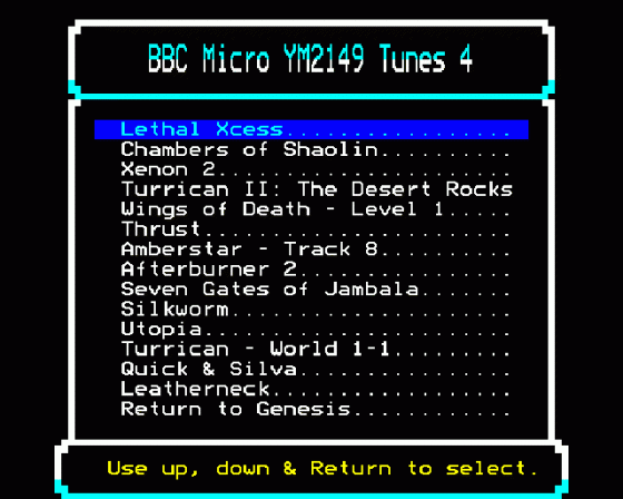 BBC Micro YM2149 Tunes 4