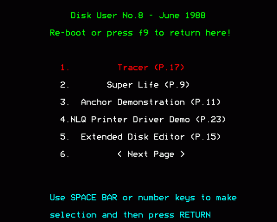 The Disk User 8