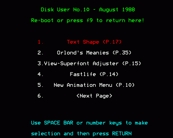 The Disk User 10