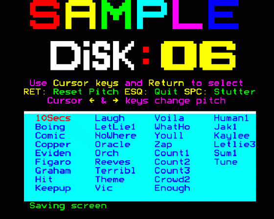 Sample Disk 6