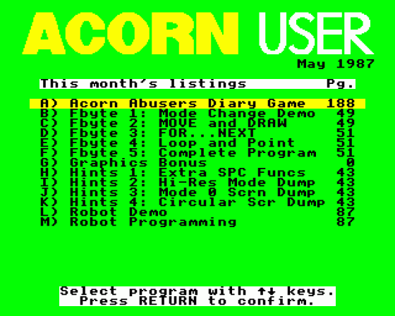 Acorn User #056 (05.1987)