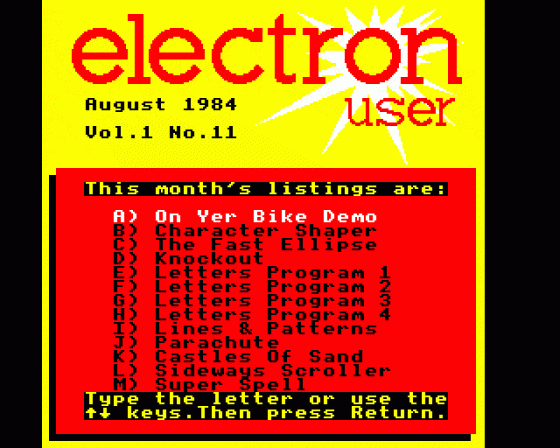 Electron User 1.11