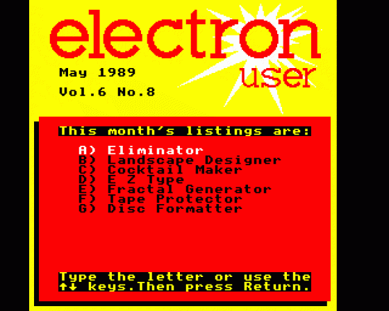 Electron User 6.08