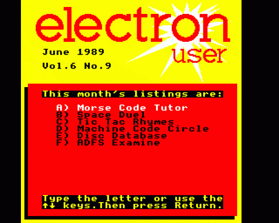 Electron User 6.09