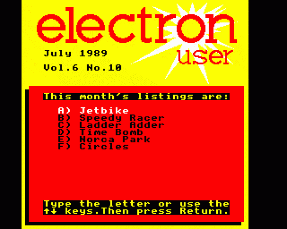 Electron User 6.10